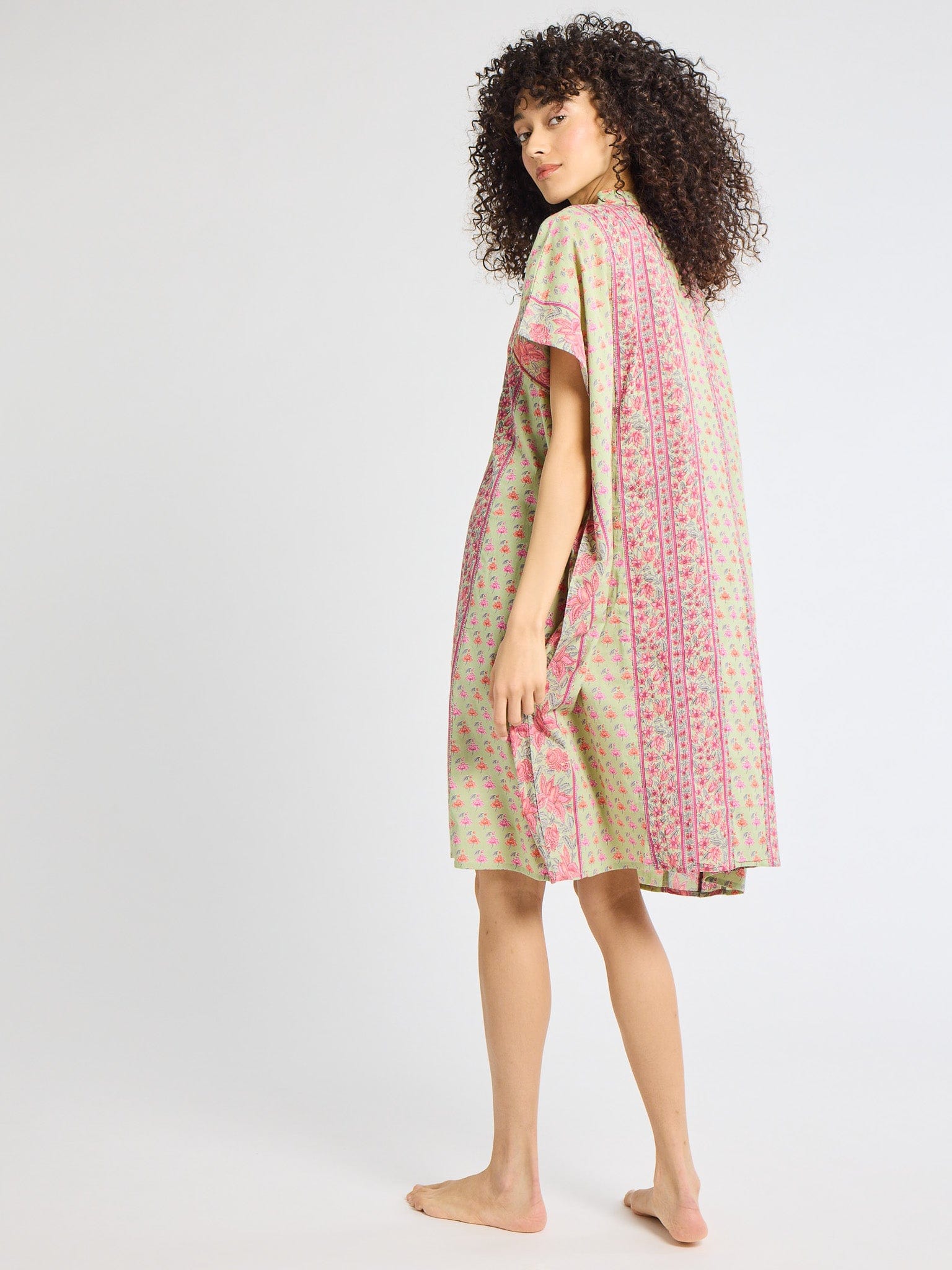 MILLE Clothing One Size Playa Caftan in Tulip Print