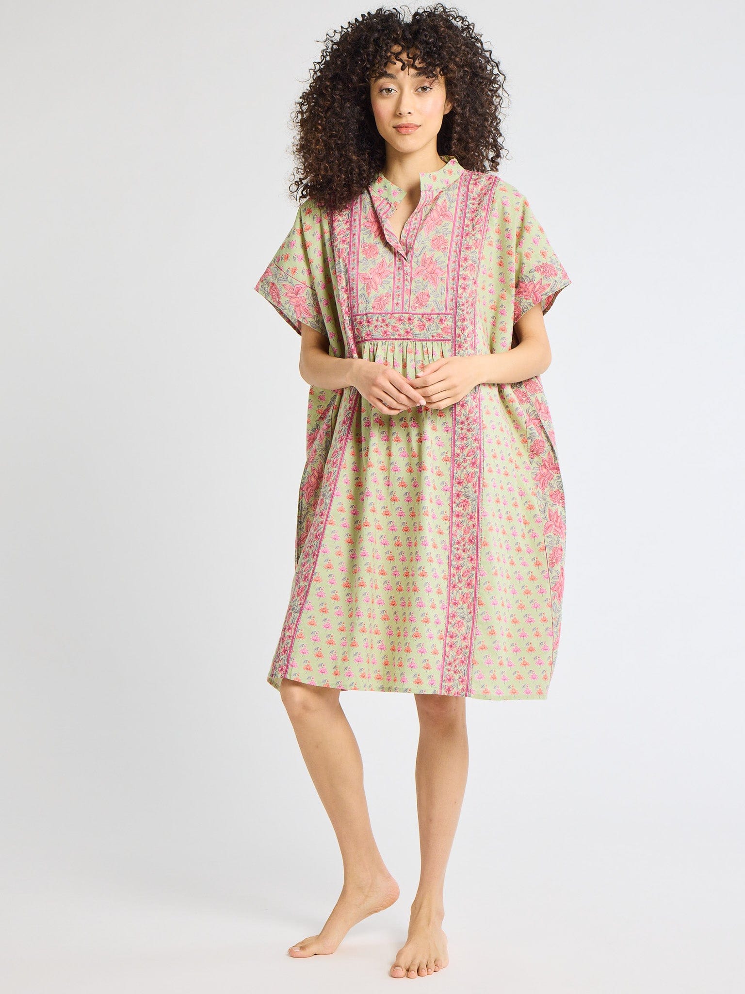 MILLE Clothing One Size Playa Caftan in Tulip Print