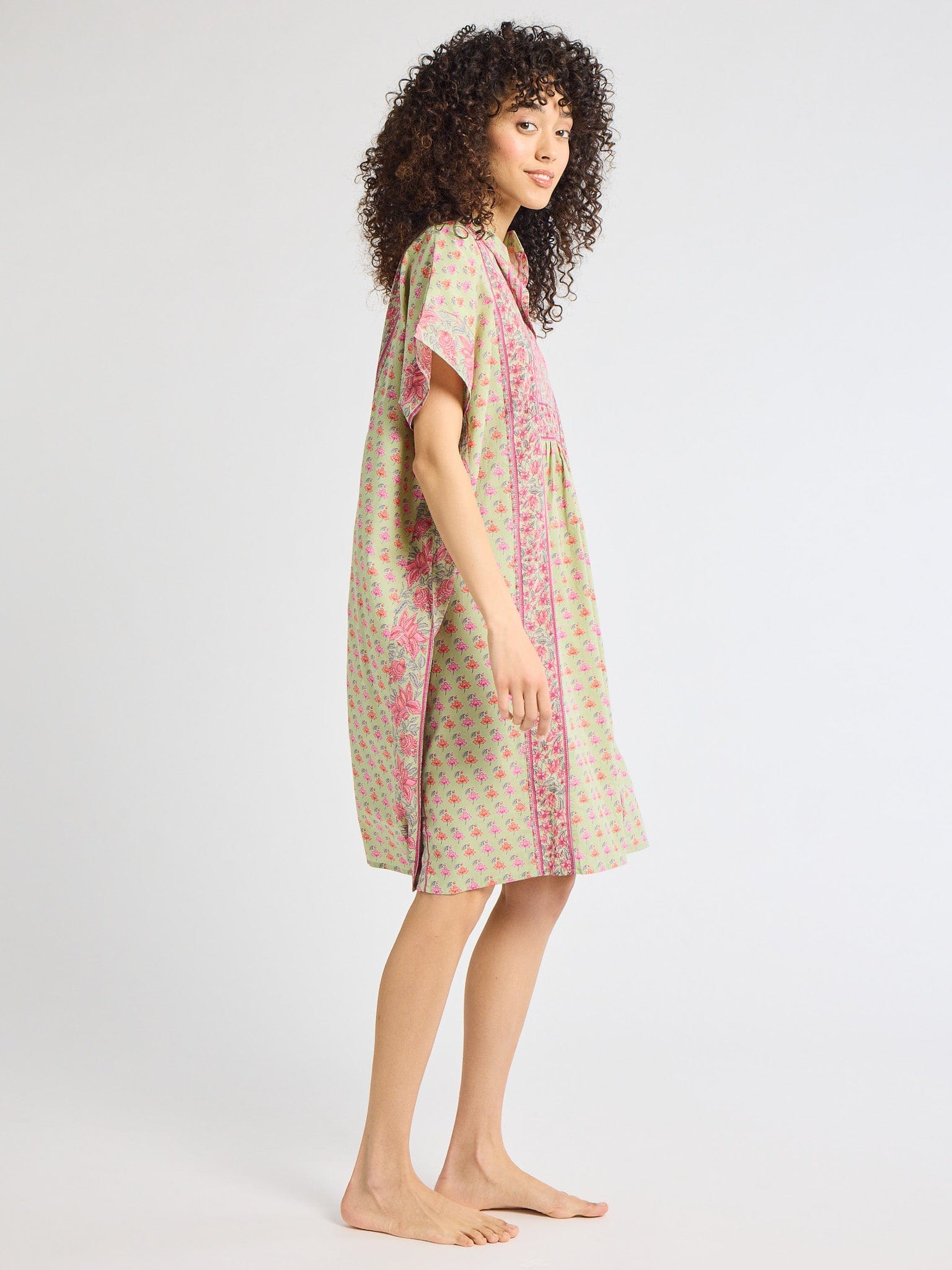 MILLE Clothing One Size Playa Caftan in Tulip Print