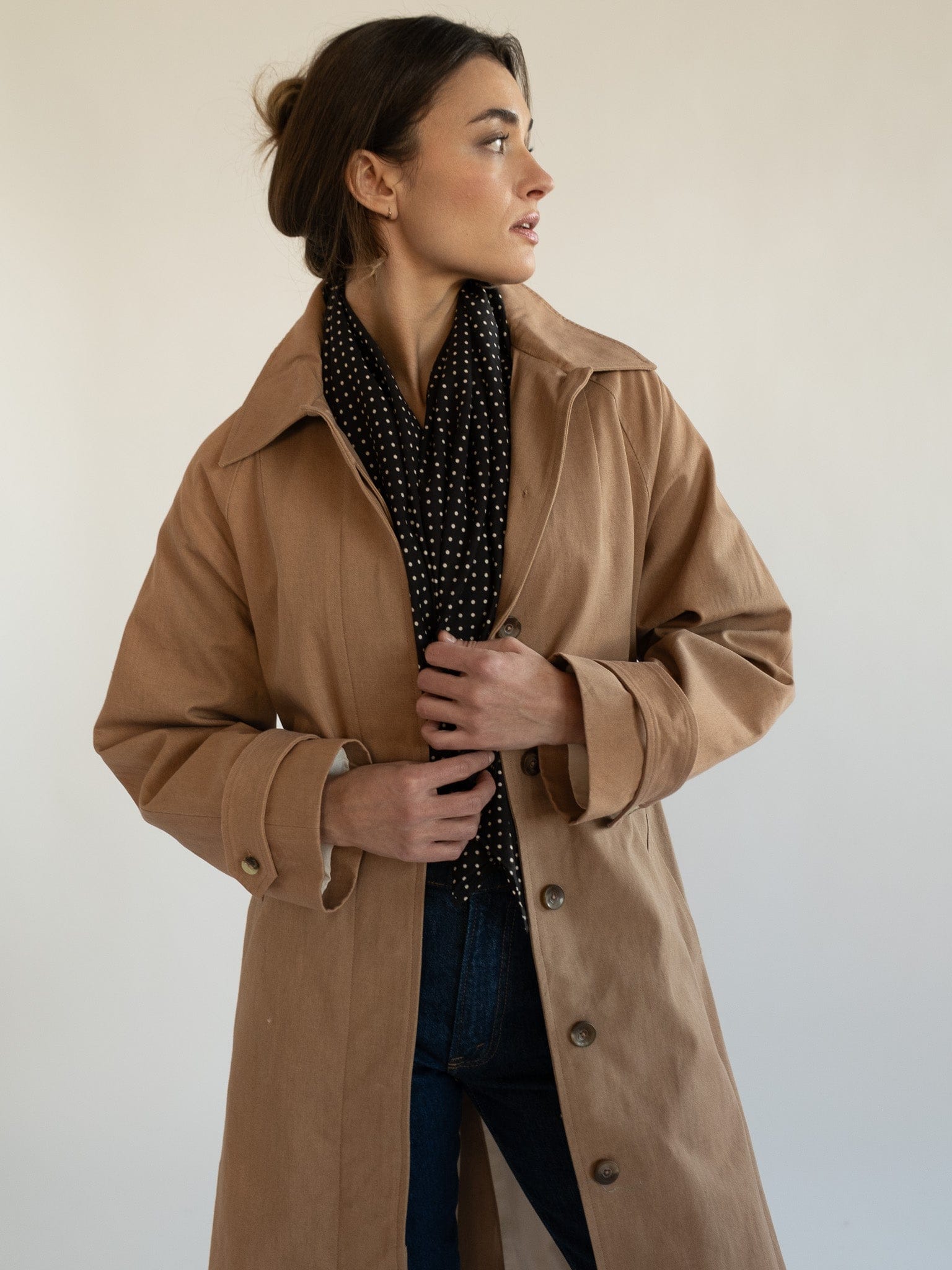 MILLE Clothing One Size Selene Scarf in Polka Dot