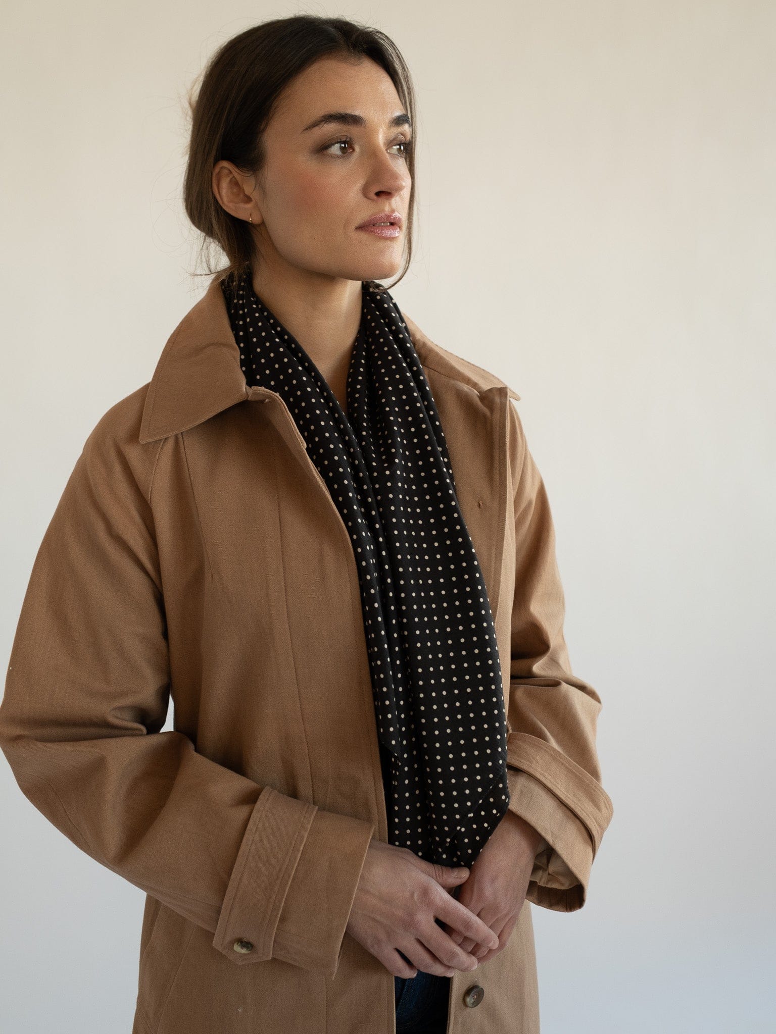 MILLE Clothing One Size Selene Scarf in Polka Dot