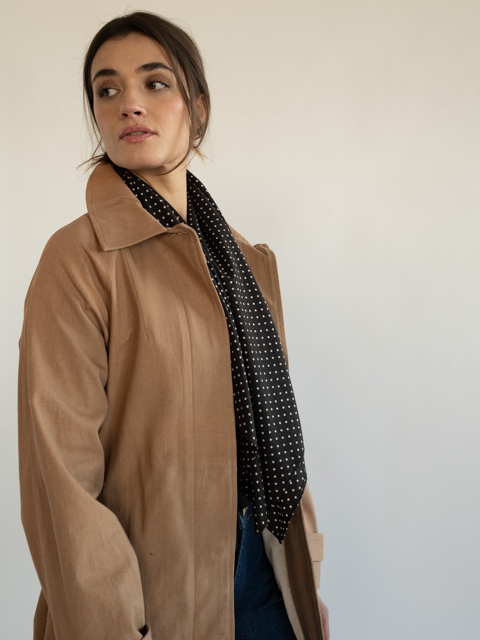 MILLE Clothing One Size Selene Scarf in Polka Dot