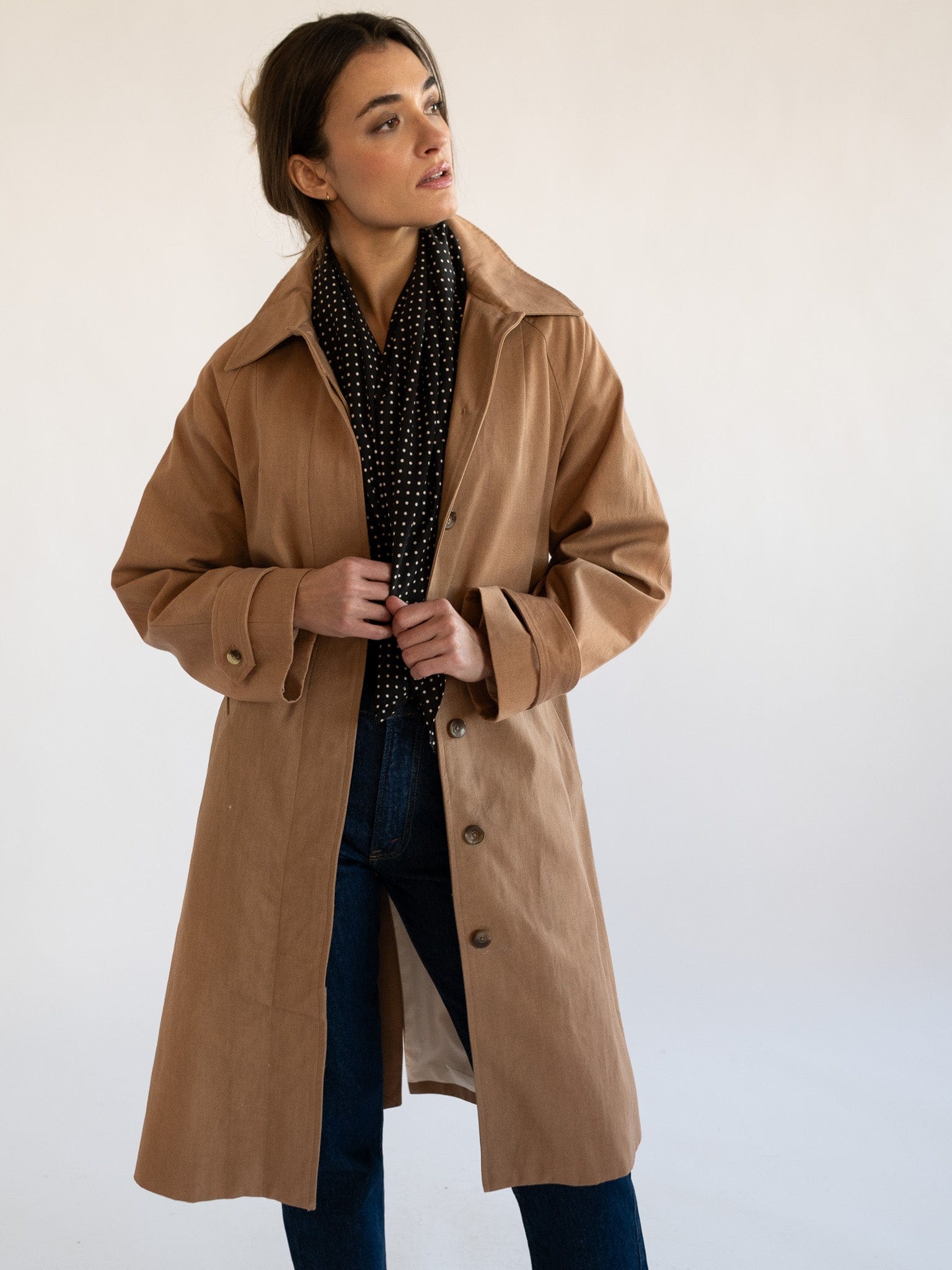 MILLE Clothing One Size Selene Scarf in Polka Dot