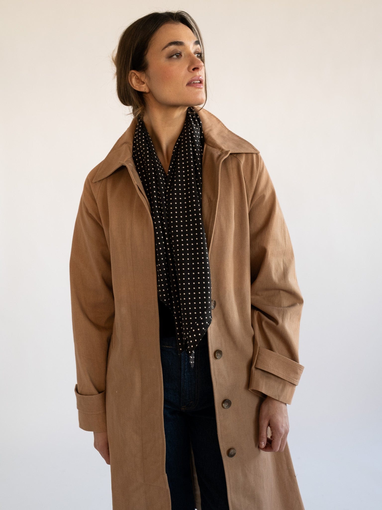 MILLE Clothing One Size Selene Scarf in Polka Dot