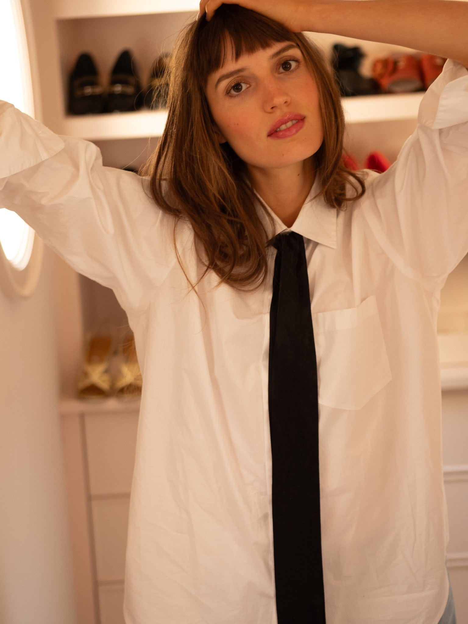 MILLE Clothing One Size Suki Beaded Scarf in Black