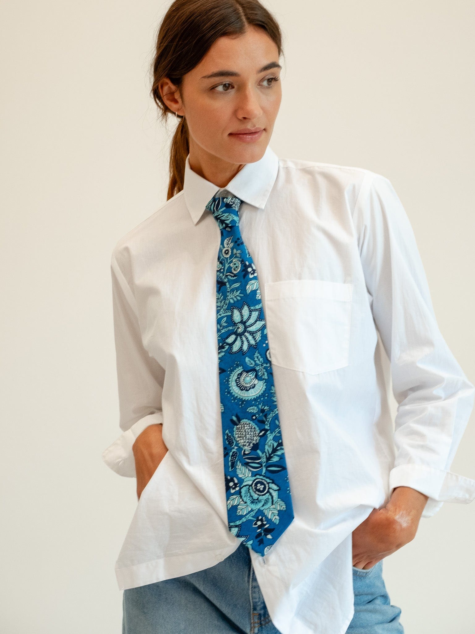MILLE Clothing One Size Zoe Necktie in French Blue