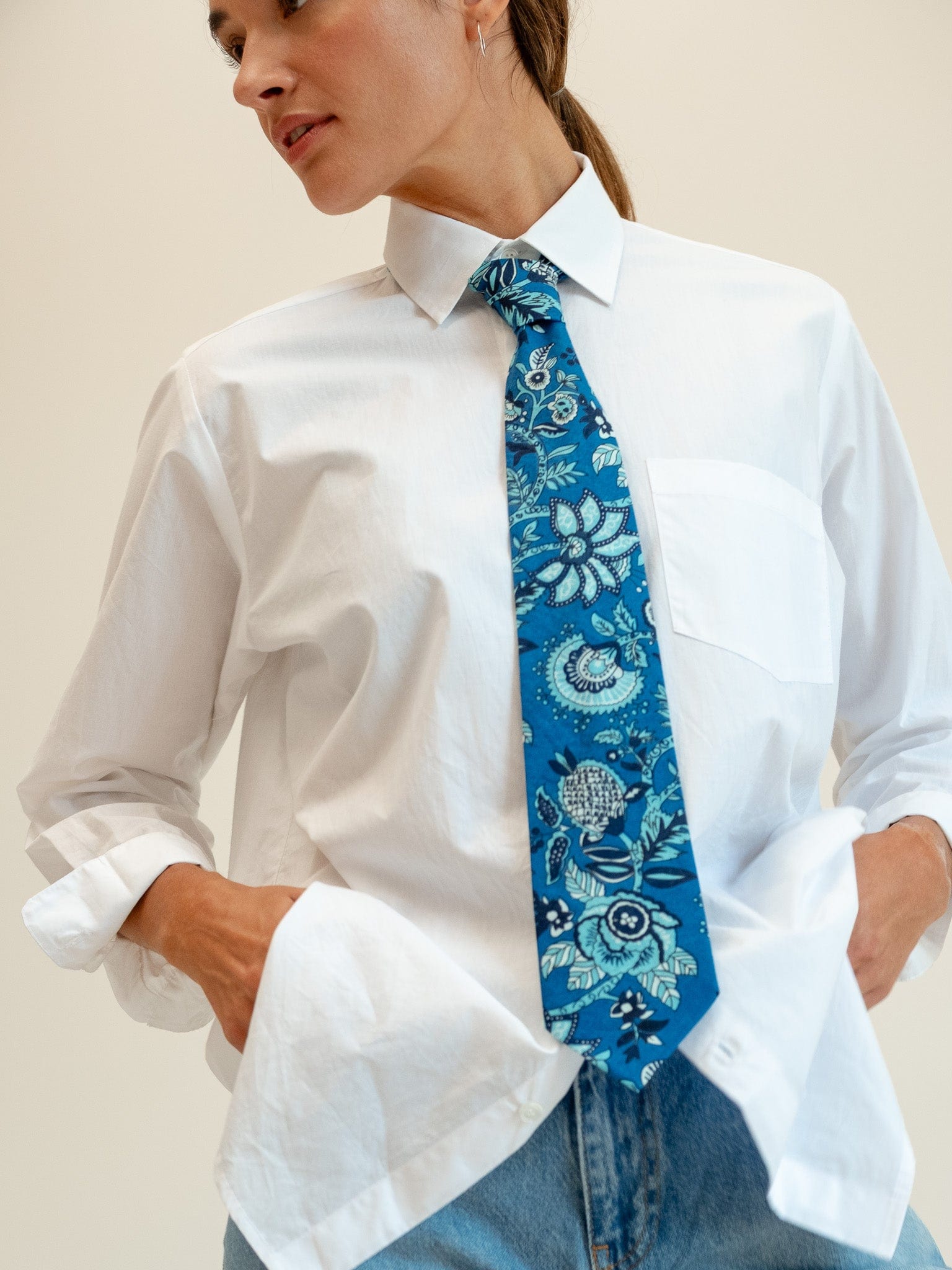 MILLE Clothing One Size Zoe Necktie in French Blue