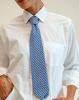 MILLE Clothing One Size Zoe Necktie in Harbor Stripe