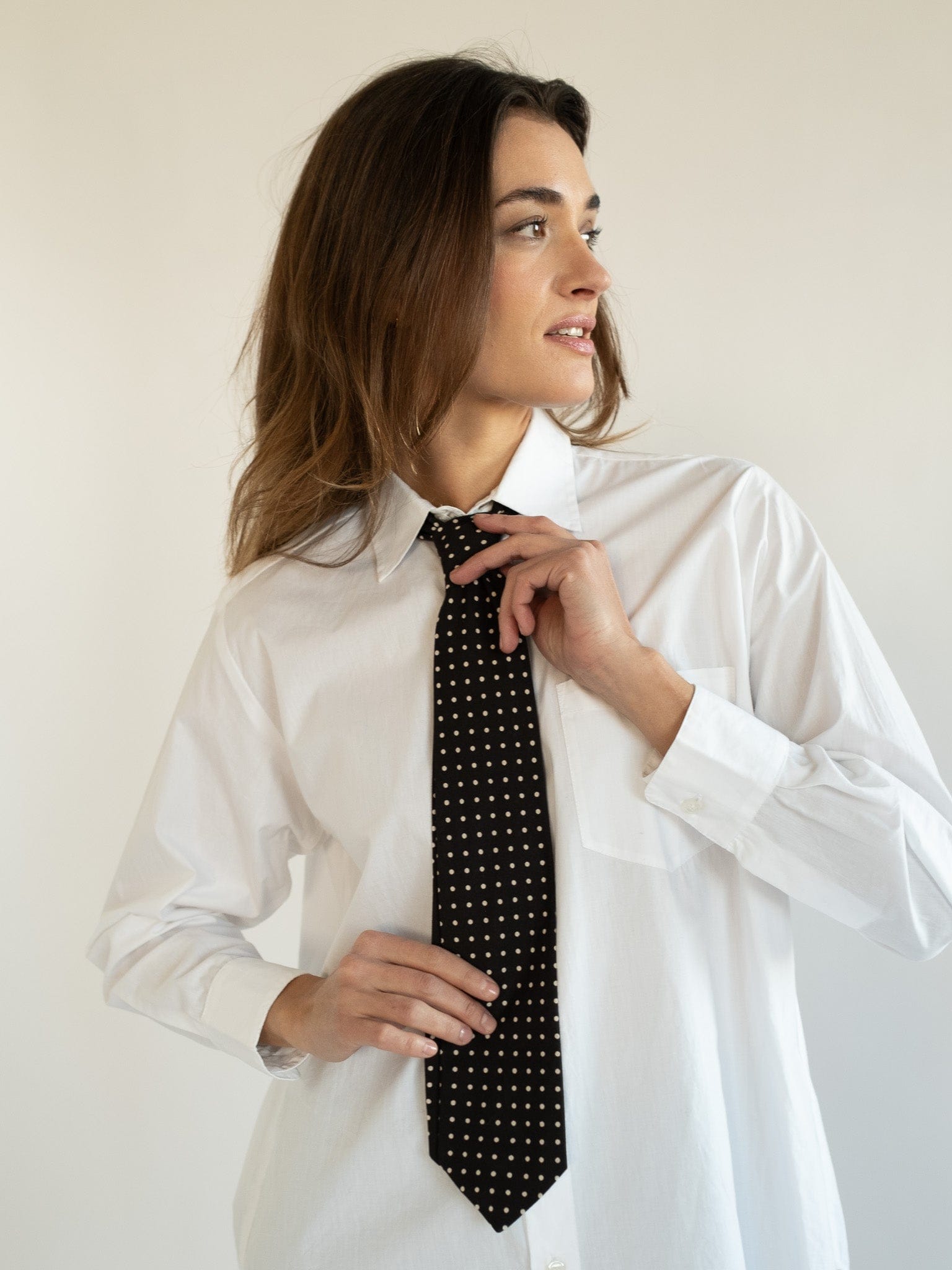 MILLE Clothing One Size Zoe Necktie in Polka Dot