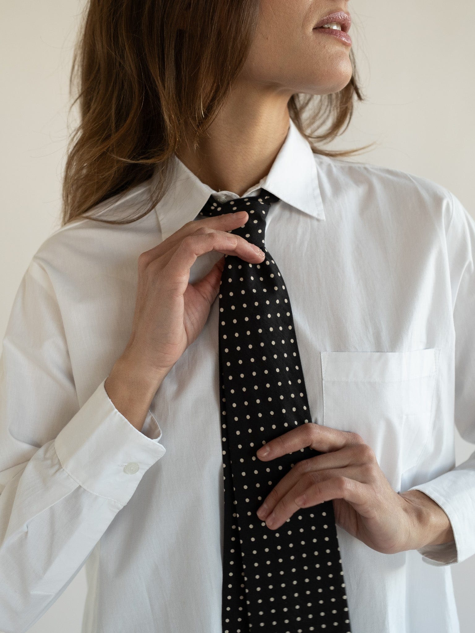 MILLE Clothing One Size Zoe Necktie in Polka Dot