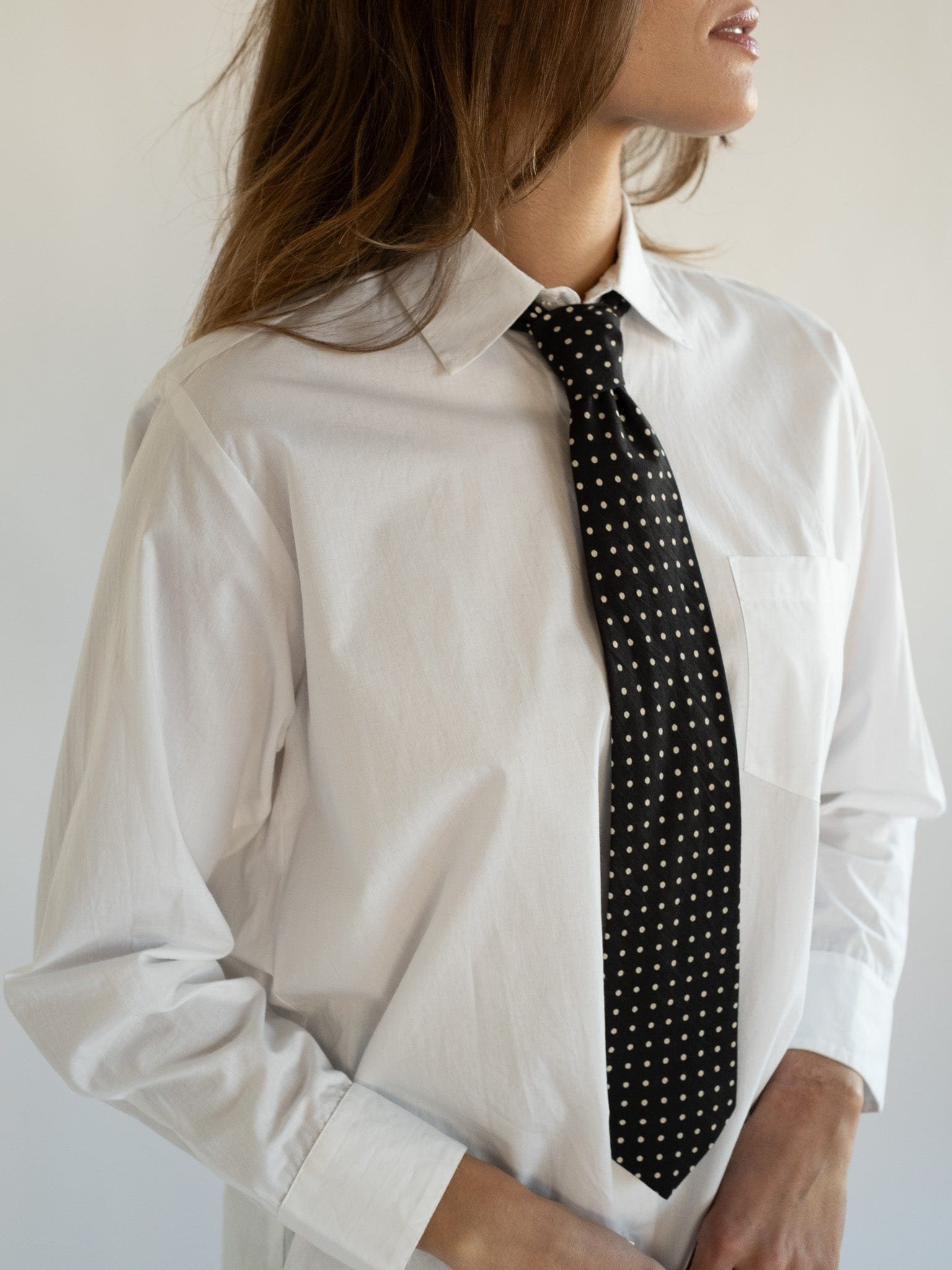 MILLE Clothing One Size Zoe Necktie in Polka Dot