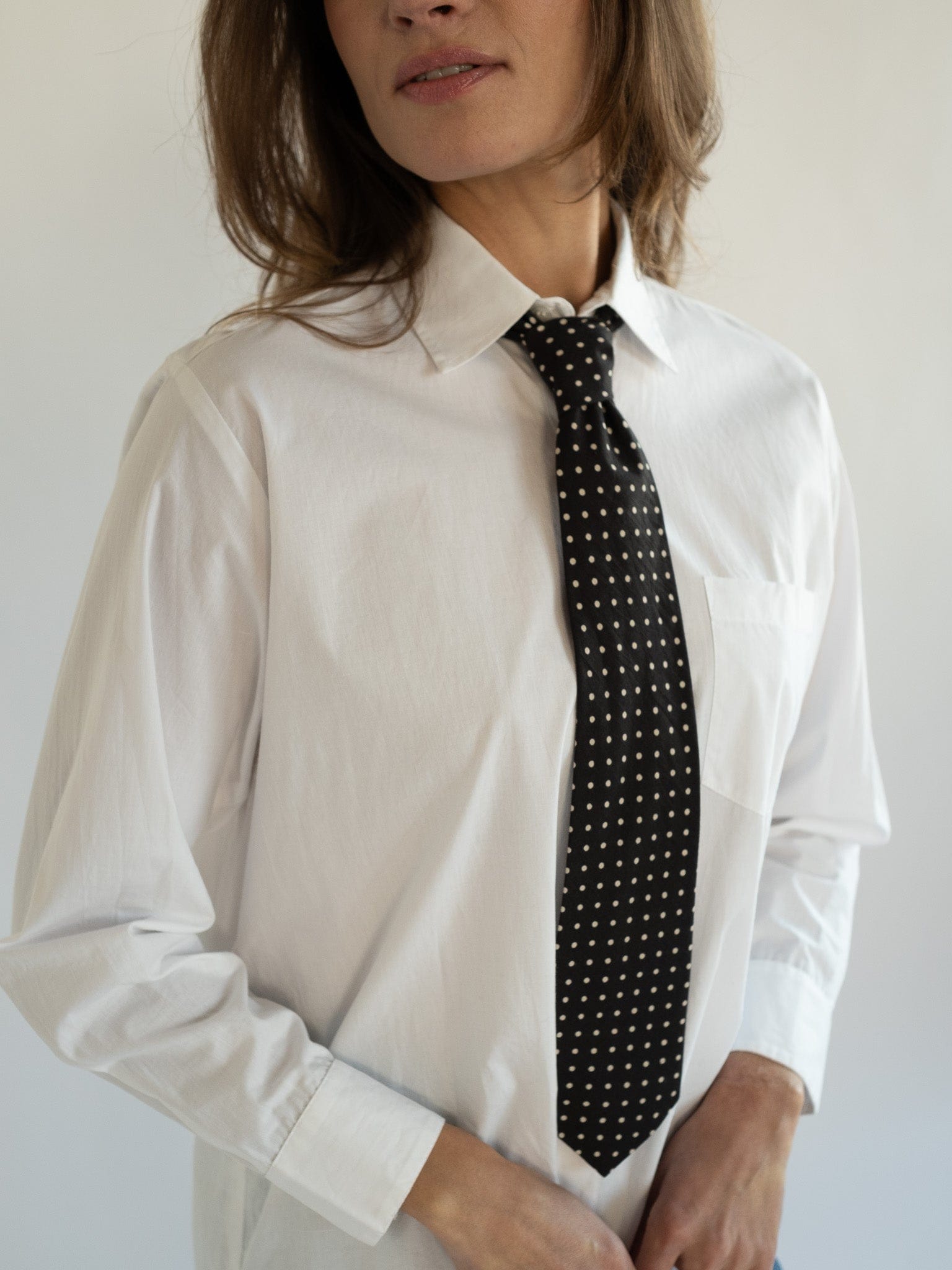 MILLE Clothing One Size Zoe Necktie in Polka Dot