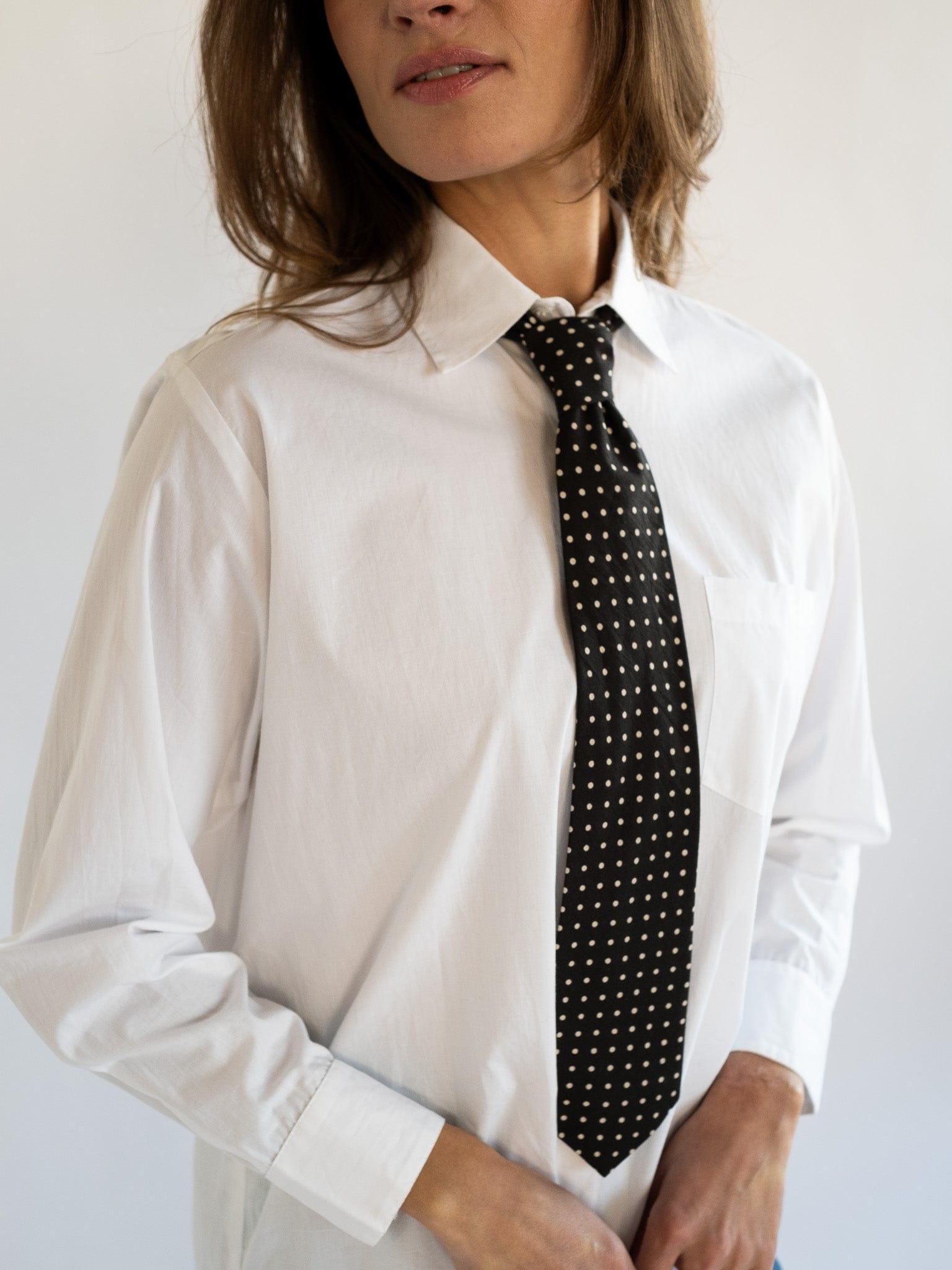 MILLE Clothing One Size Zoe Necktie in Polka Dot