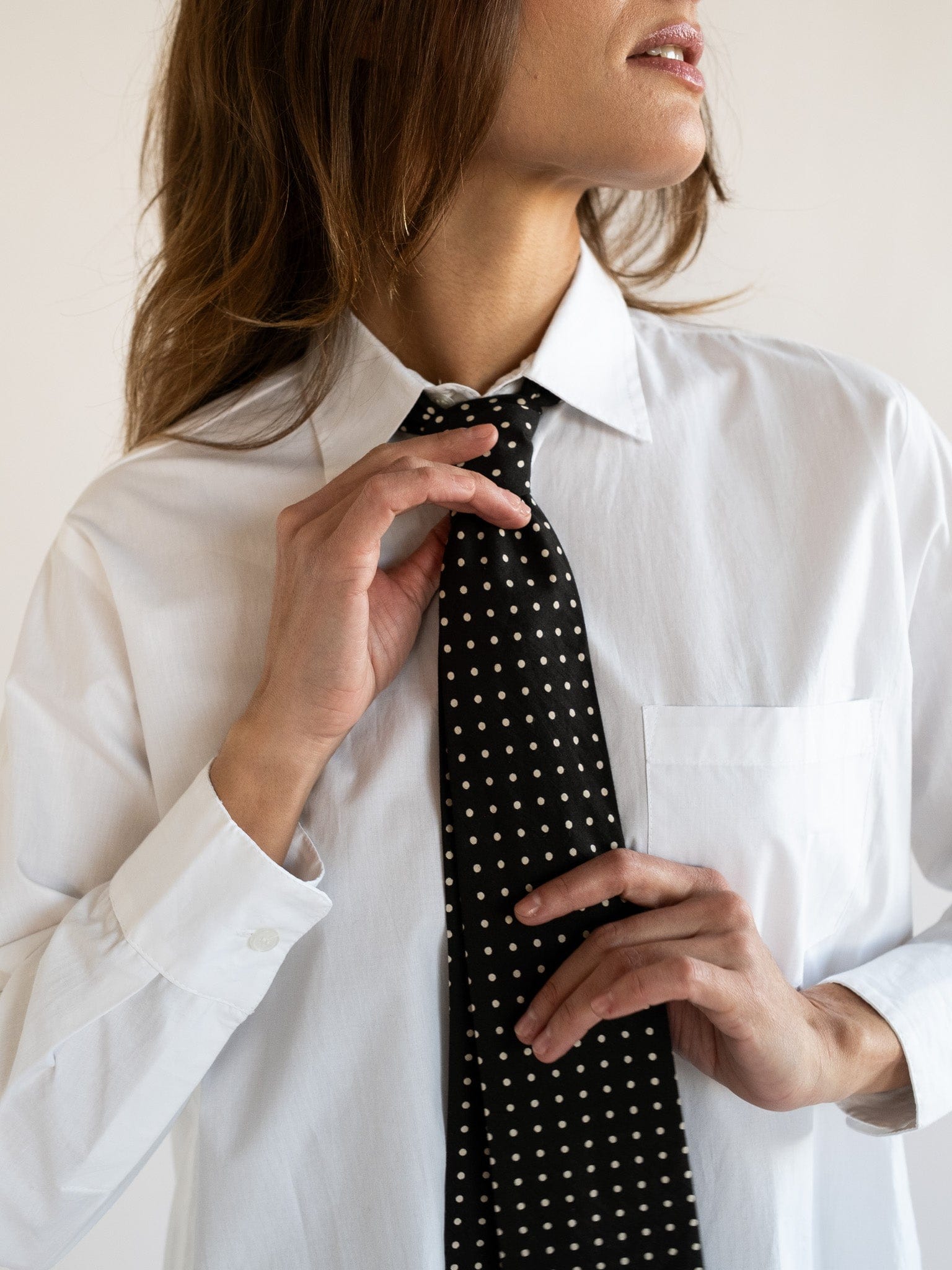 MILLE Clothing One Size Zoe Necktie in Polka Dot