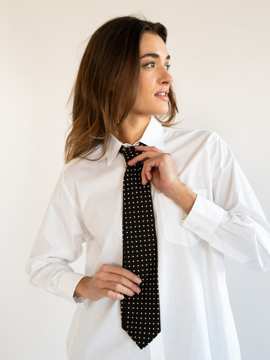 Zoe Necktie in Polka Dot — alternate view