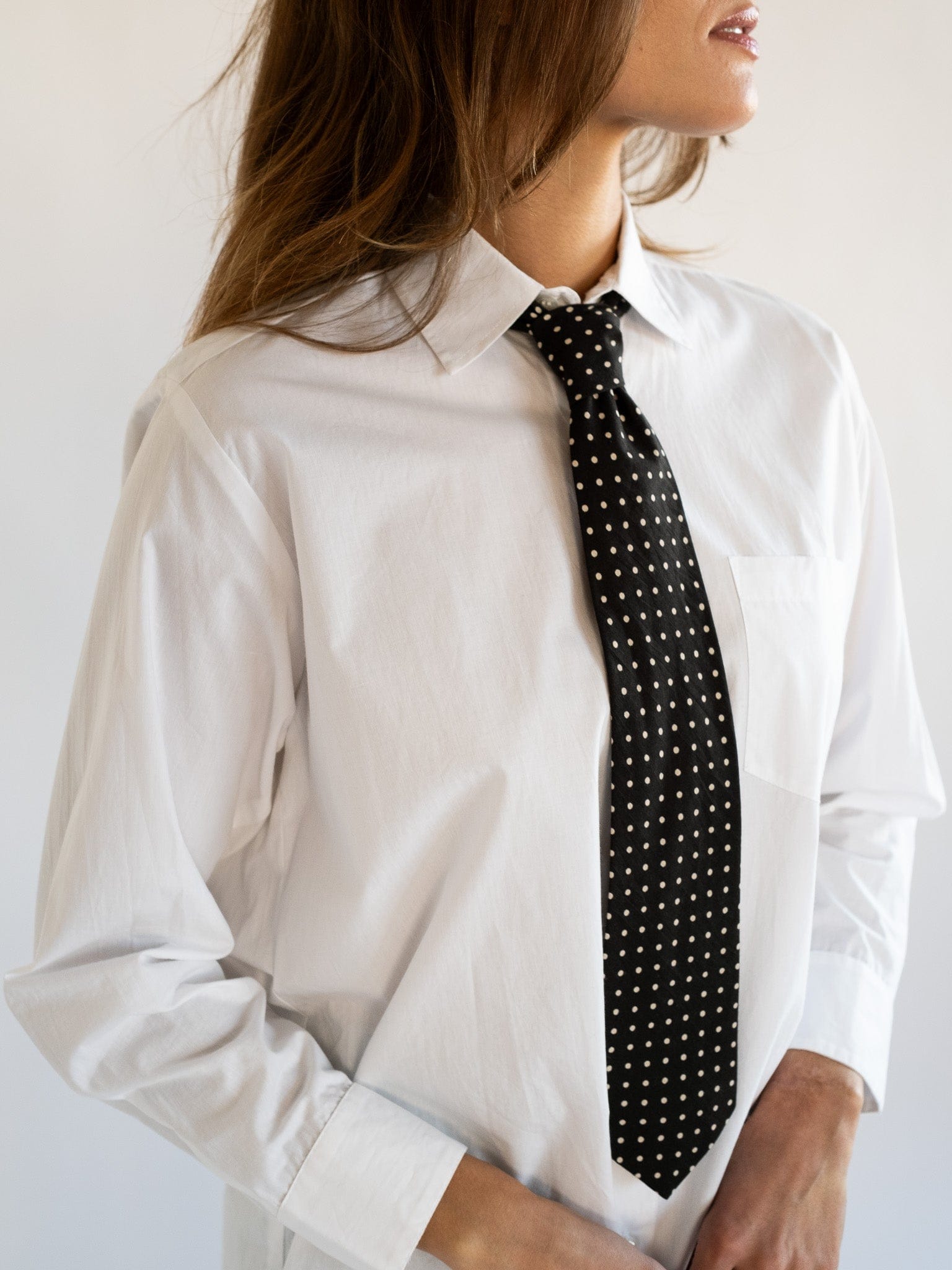 MILLE Clothing One Size Zoe Necktie in Polka Dot