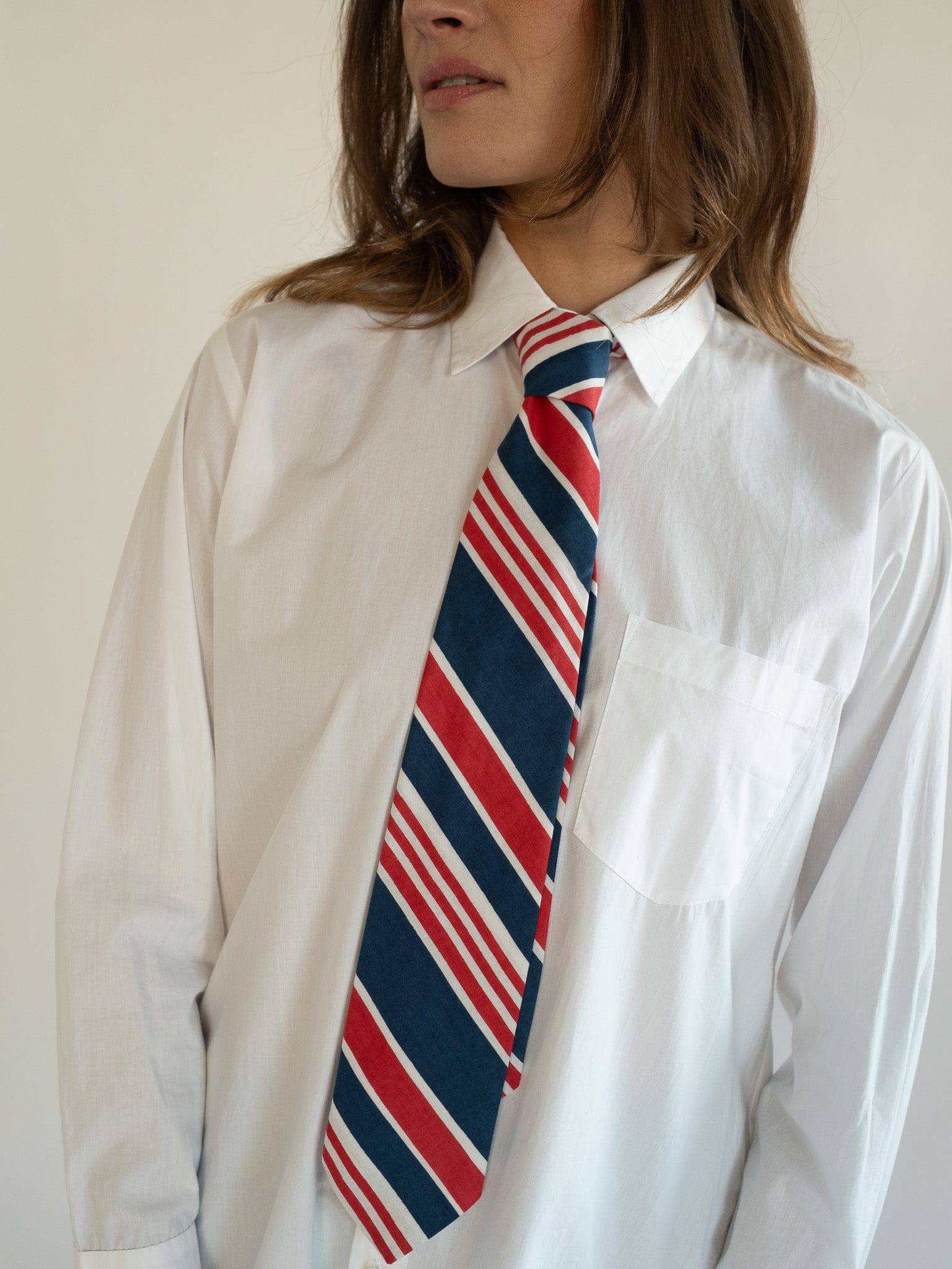 MILLE Clothing One Size Zoe Necktie in Sailing Stripe