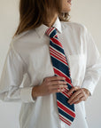 MILLE Clothing One Size Zoe Necktie in Sailing Stripe