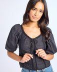 MILLE Clothing Ophelia Top in Black