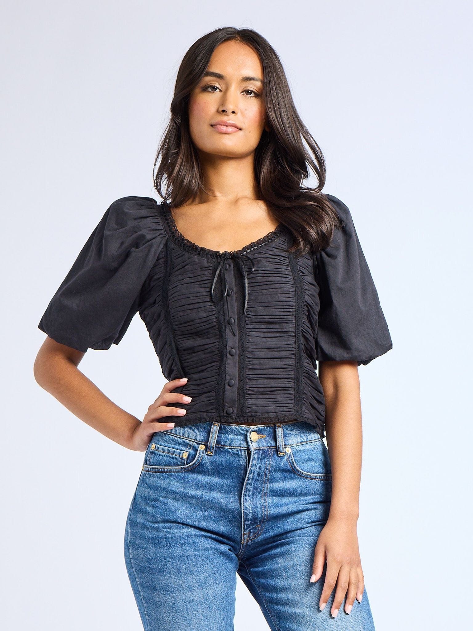 MILLE Clothing Ophelia Top in Black