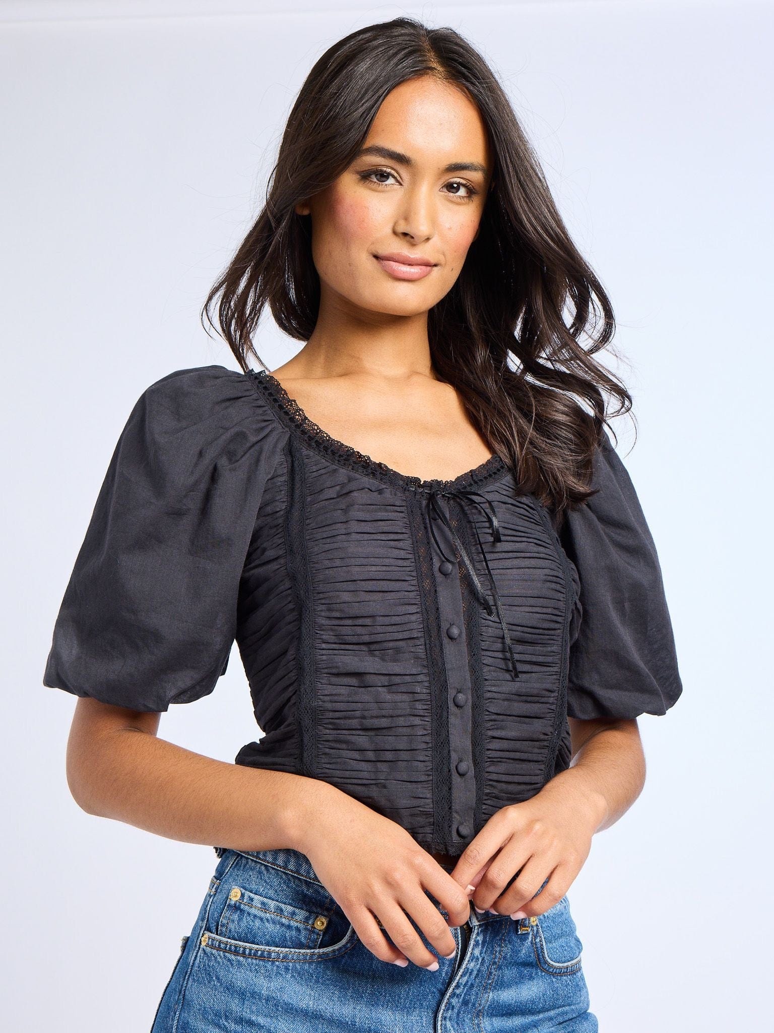 MILLE Clothing Ophelia Top in Black