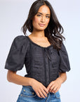 MILLE Clothing Ophelia Top in Black