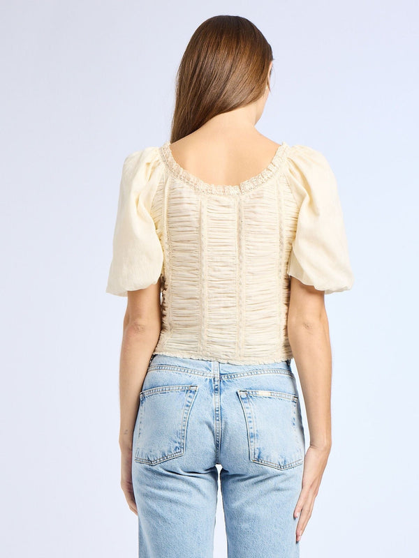 Ophelia Top in Ivory — view 6
