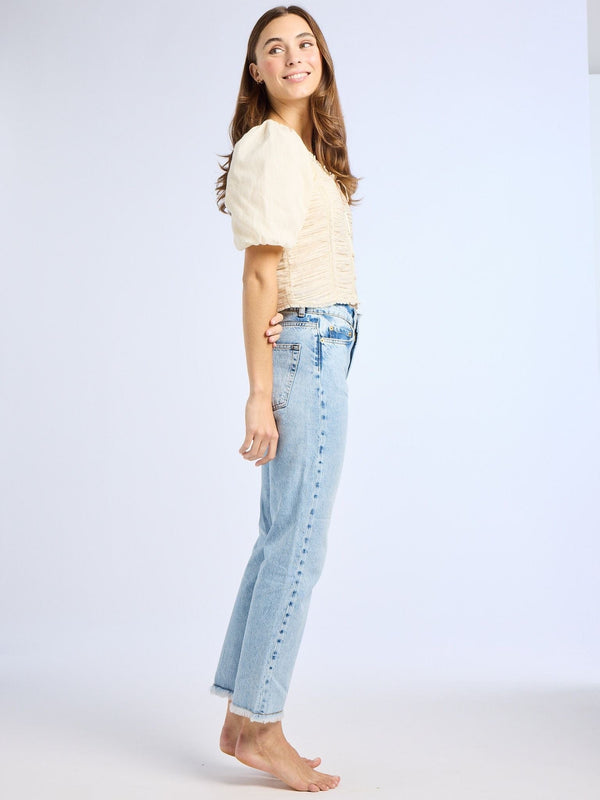 Ophelia Top in Ivory — view 5