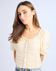 MILLE Clothing Ophelia Top in Ivory