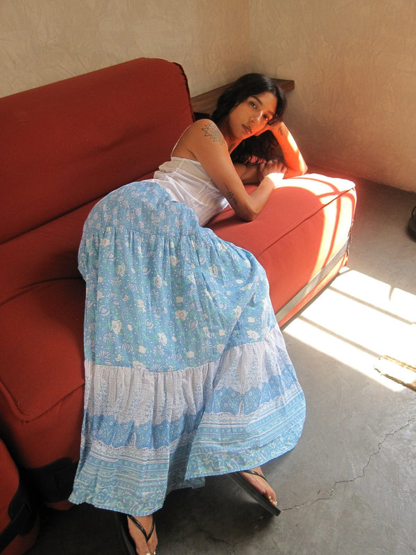 Paola Skirt in Charleston Floral — view 12