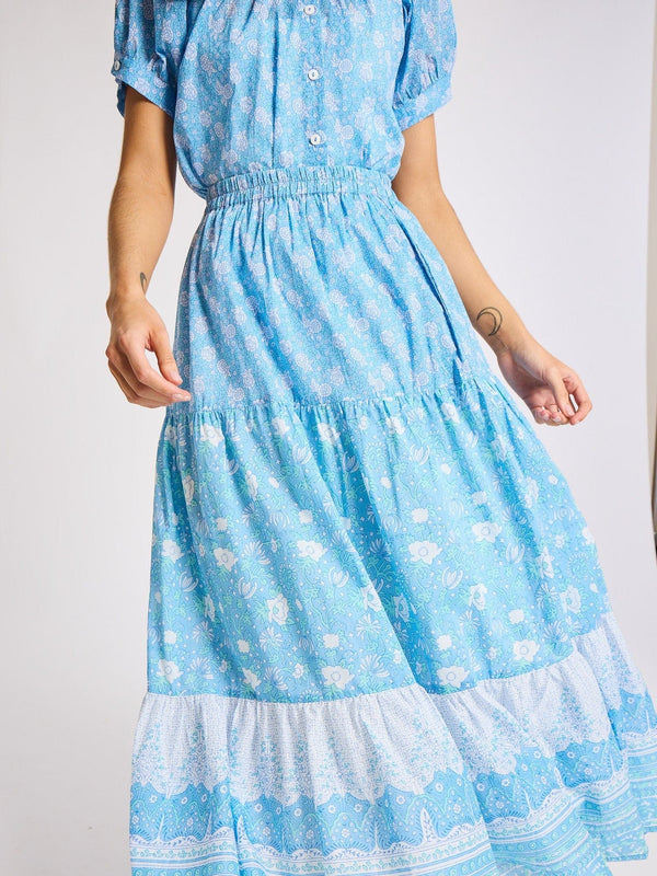 Paola Skirt in Charleston Floral — view 4