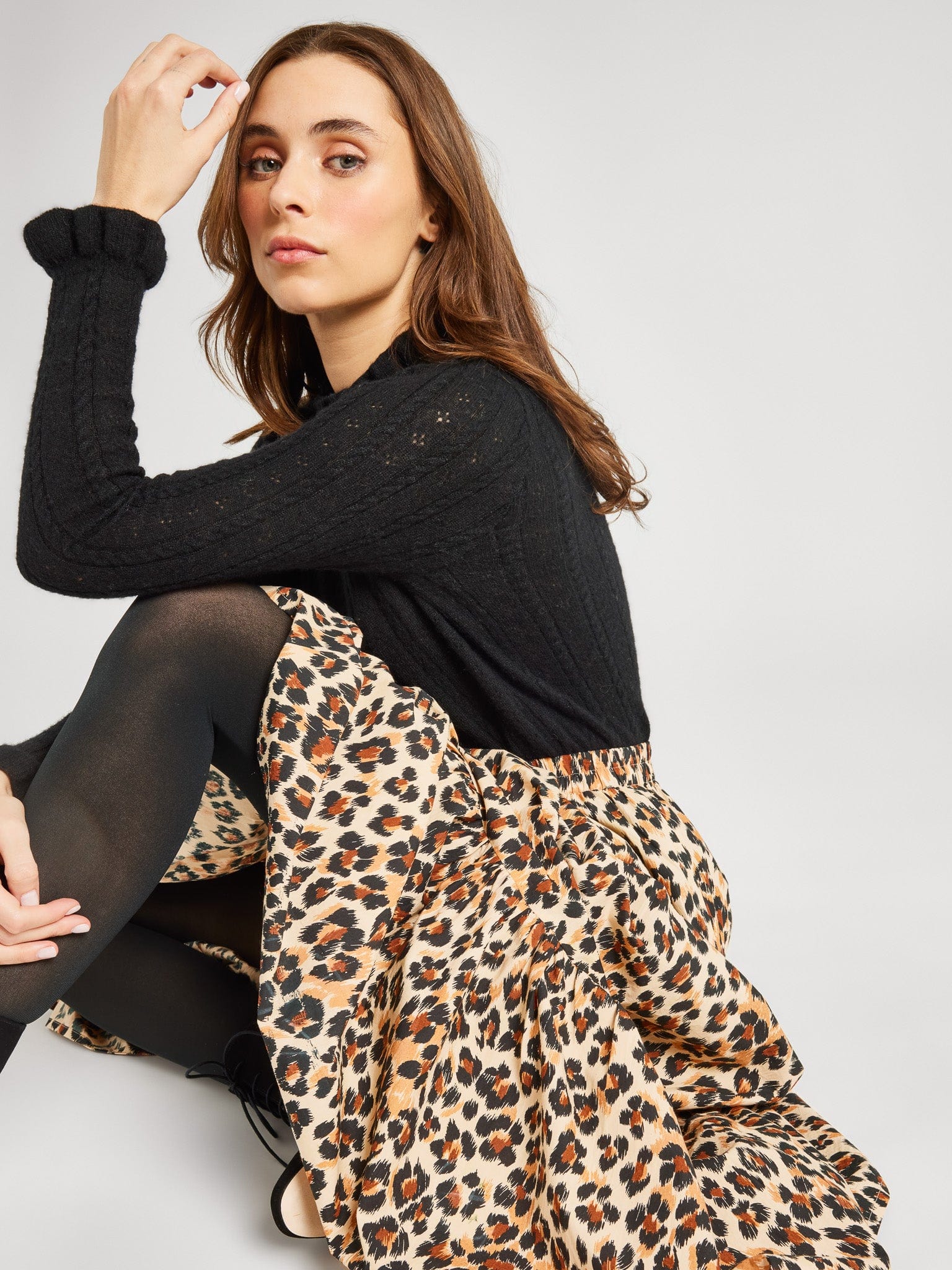 MILLE Clothing Paola Skirt in Cheetah