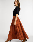 MILLE Clothing Paola Skirt in Cinnamon Cord