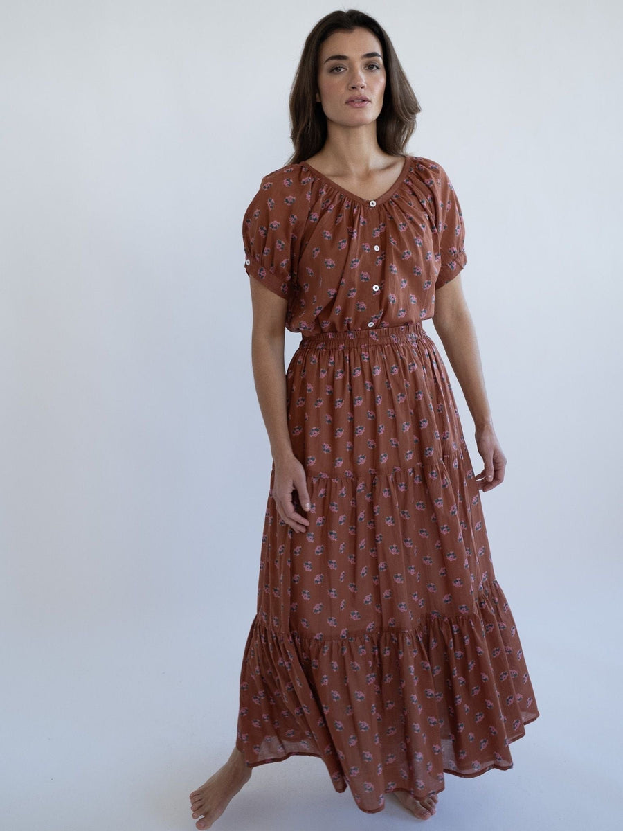 Paola Skirt in Petite Bouquet