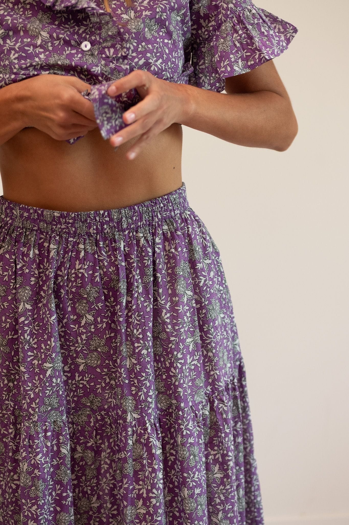 MILLE Clothing Paola Skirt in Provence Floral