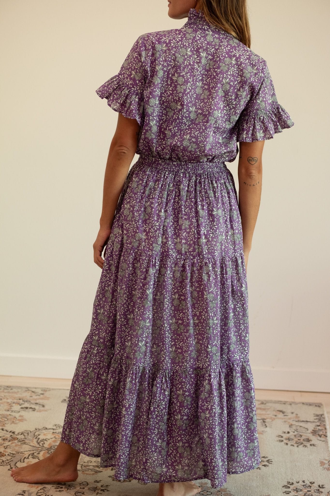 MILLE Clothing Paola Skirt in Provence Floral