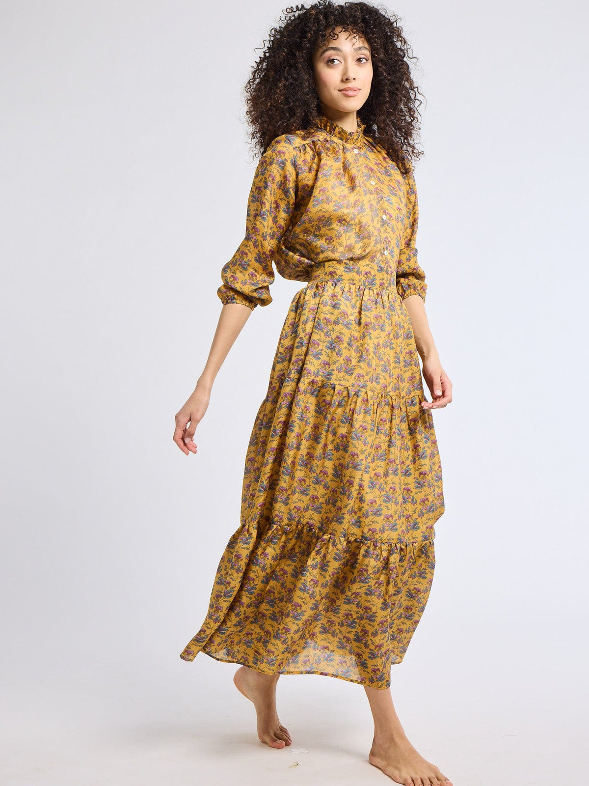 Paola Skirt in Rattan Floral — The cut