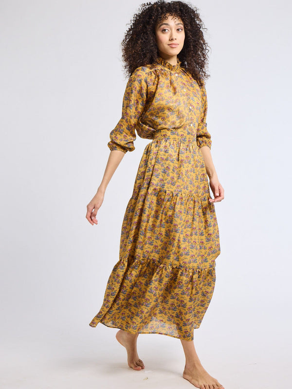 Paola Skirt in Rattan Floral — view 3