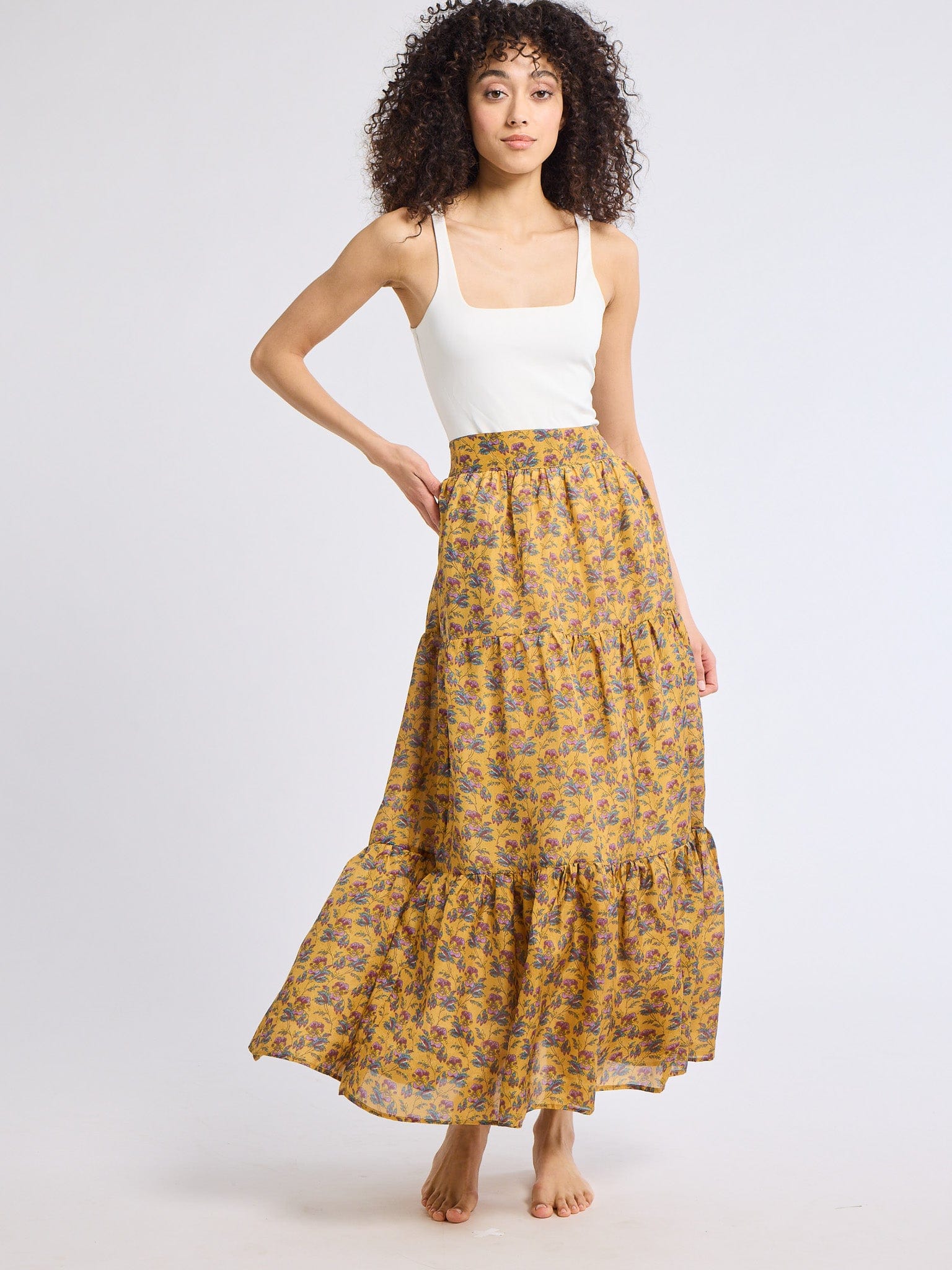 MILLE Clothing Paola Skirt in Rattan Floral