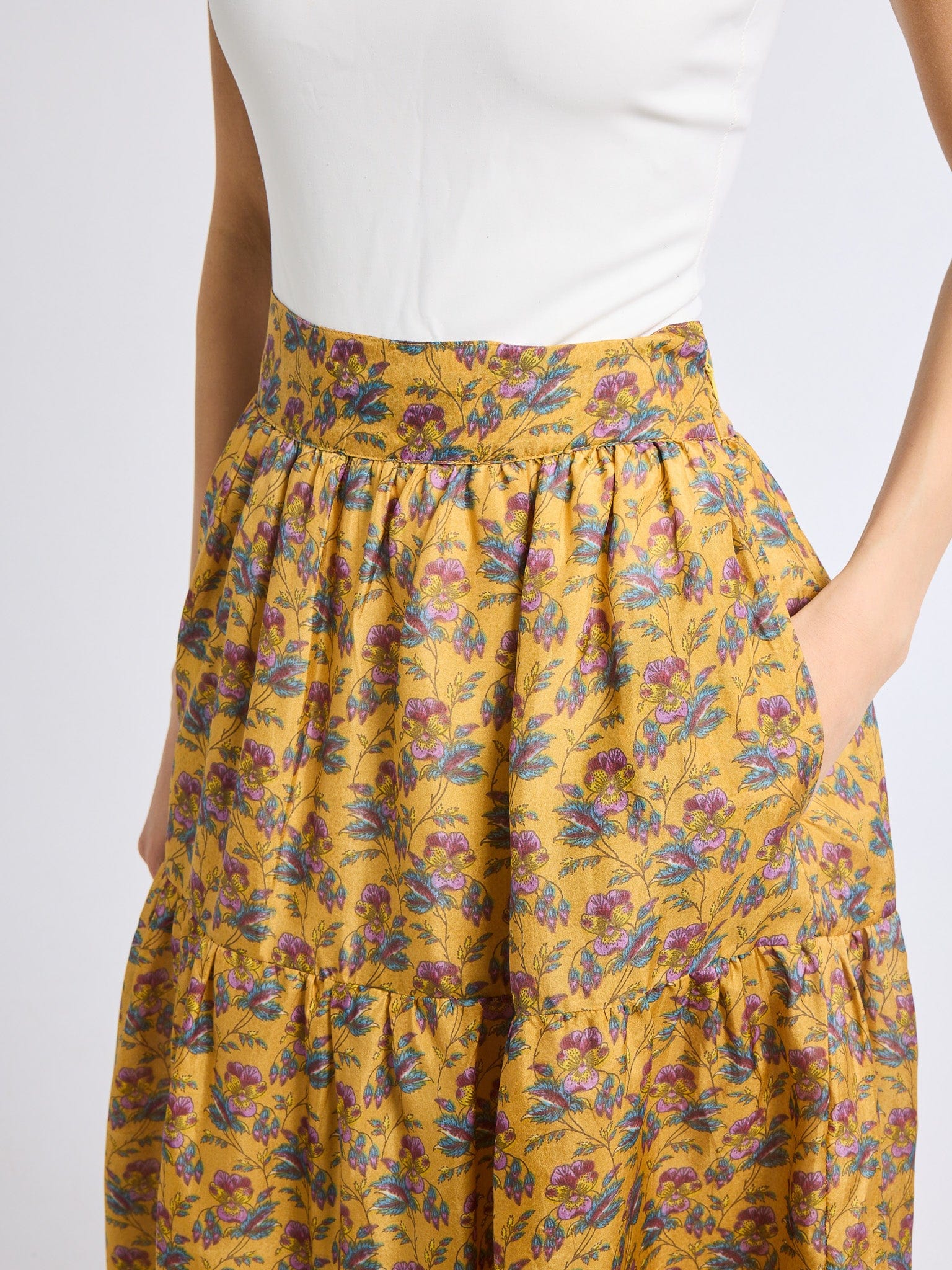 MILLE Clothing Paola Skirt in Rattan Floral