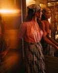 MILLE Clothing Paola Skirt in Rose Stripe