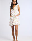 MILLE Clothing Penny Dress in Rose Block Print
