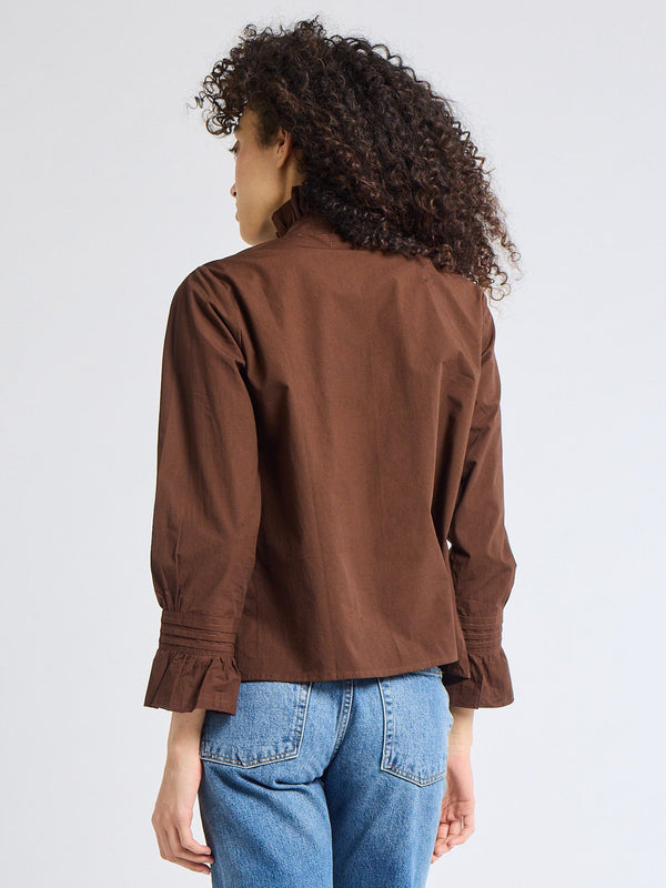 Phoebe Top in Chocolate — view 7