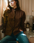 MILLE Clothing Phoebe Top in Chocolate
