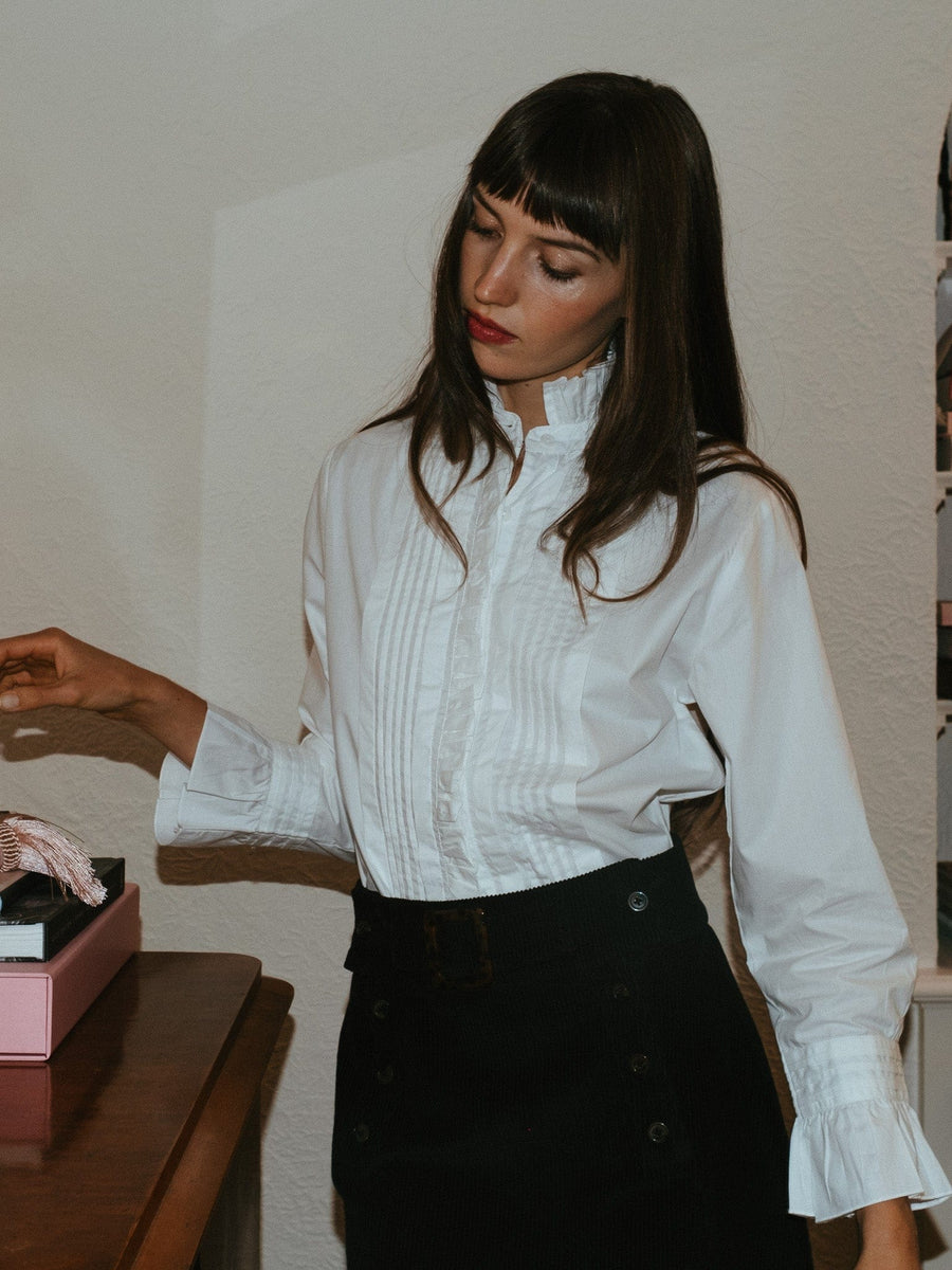 Phoebe Top in White — alternate view