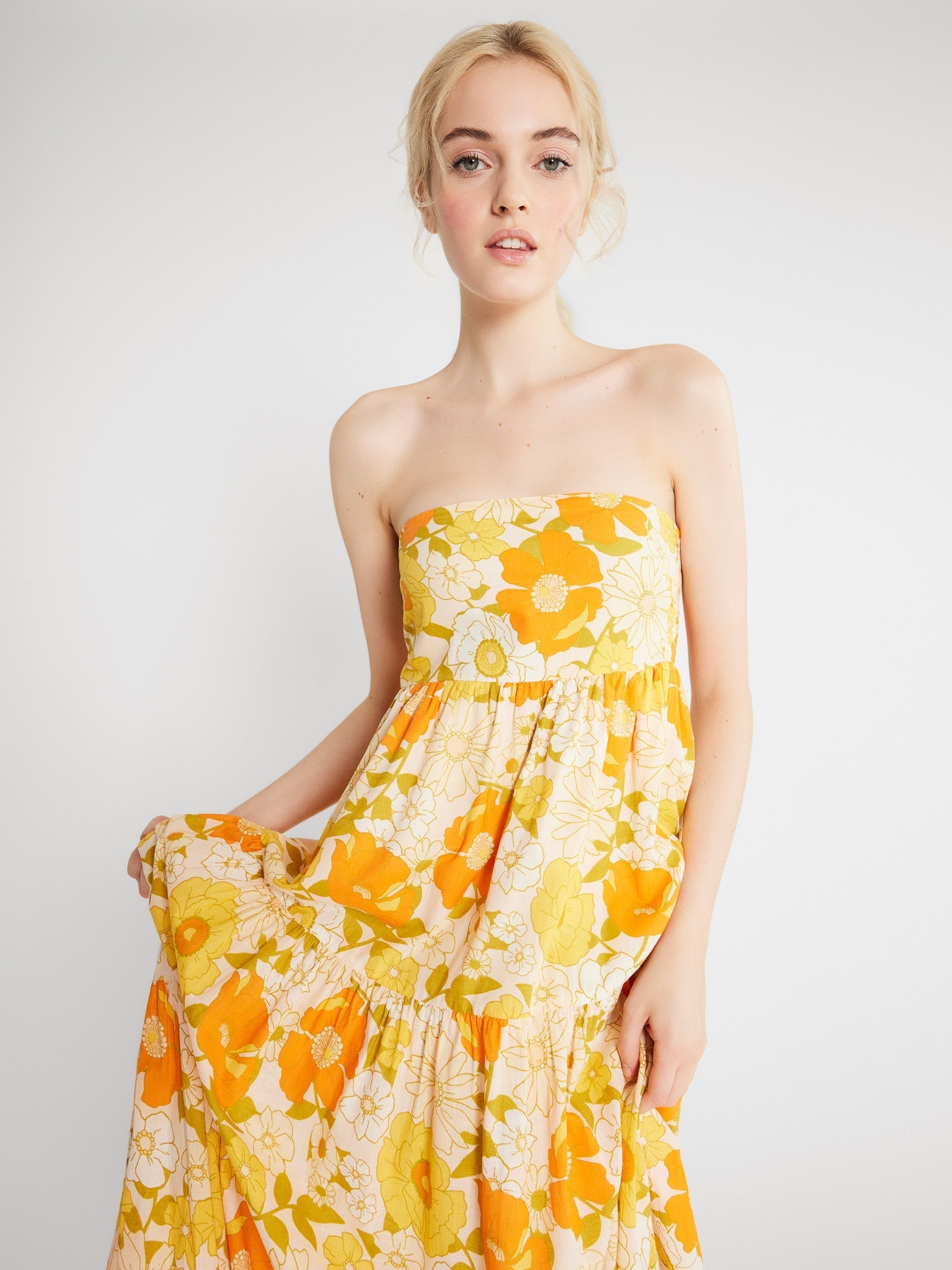 Polly Dress in Retro Floral – MILLE
