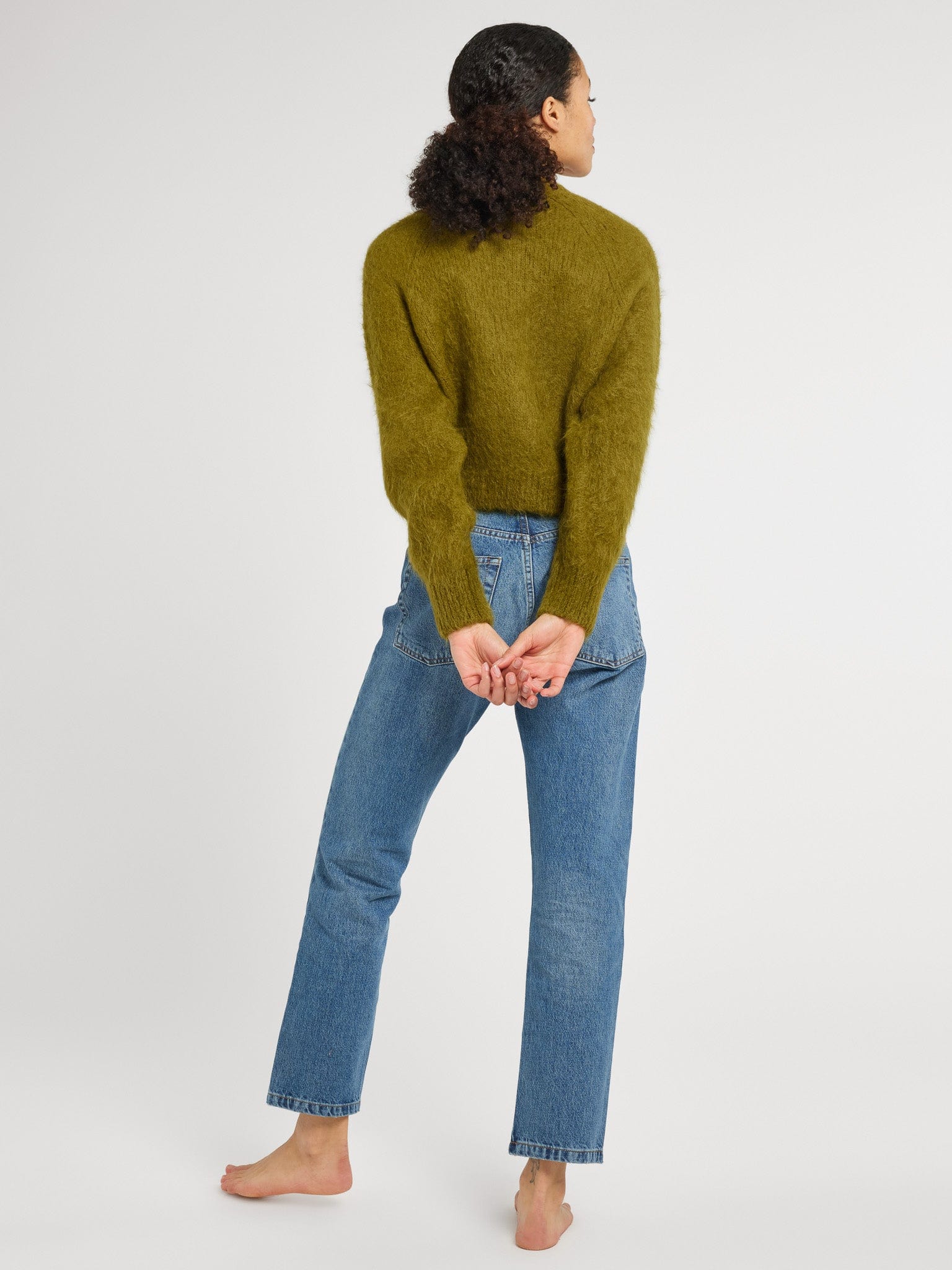 Priscilla Cardigan in Moss – MILLE