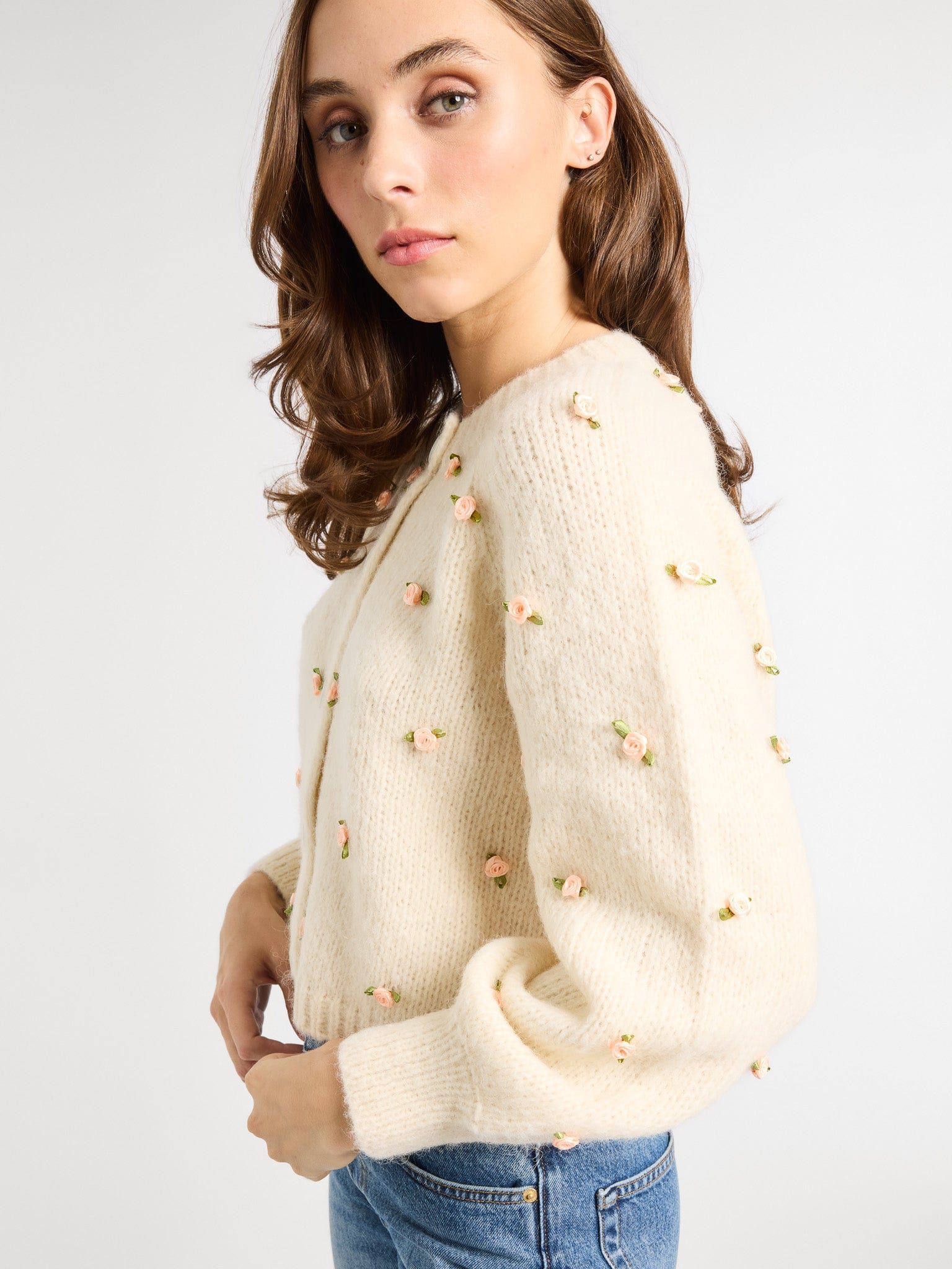 MILLE Clothing Priscilla Cardigan in Rosette