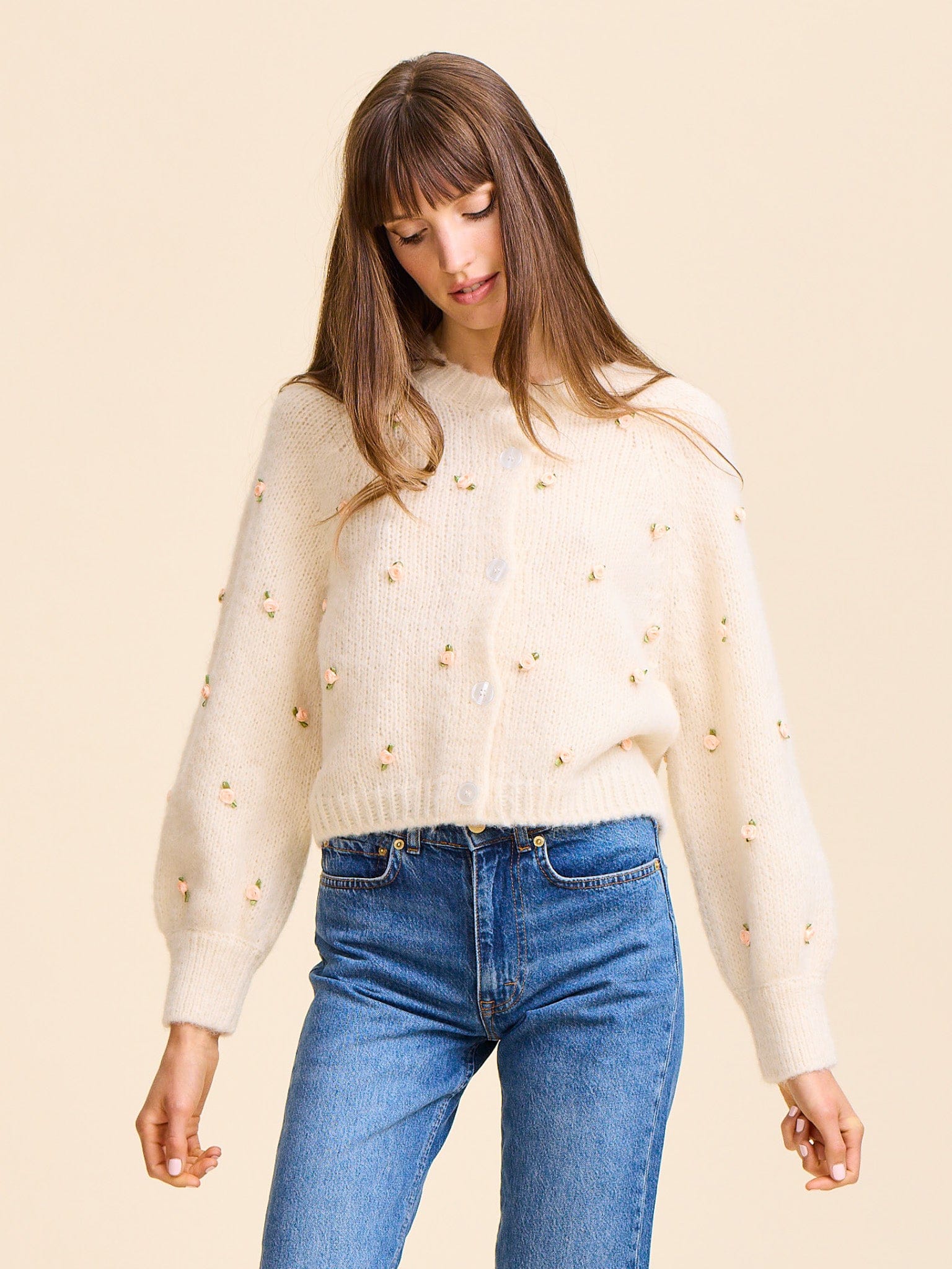 MILLE Clothing Priscilla Cardigan in Rosette