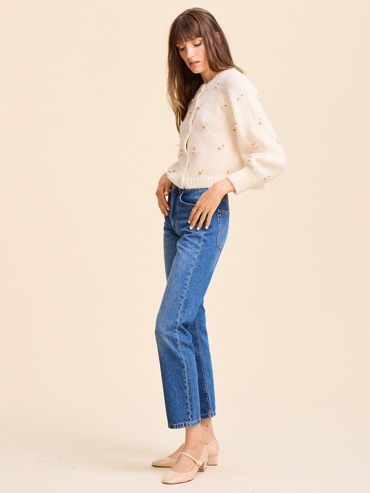 MILLE Clothing Priscilla Cardigan in Rosette